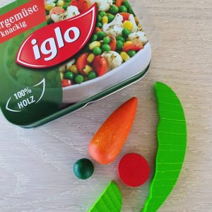 Grönsaker i trä